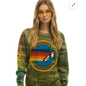 AVIATOR NATION MALIBU SWEATSHIRT - CAMO